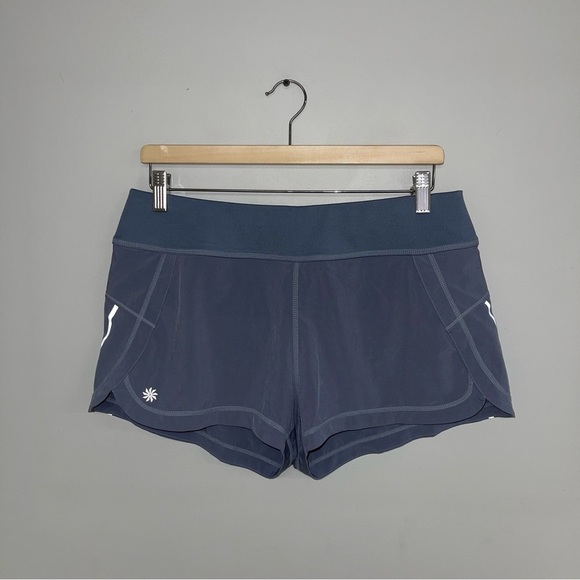 Athleta Pulse Shorts Women’s Size Medium Grey 3”‎ Inseam - Picture 2 of 11